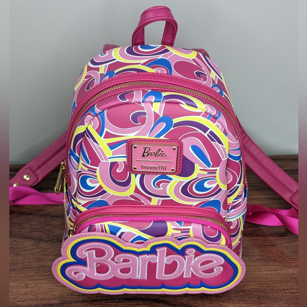 Loungefly Barbie Totally Hair 30th Anniversary Mini Backpack Pink NEW